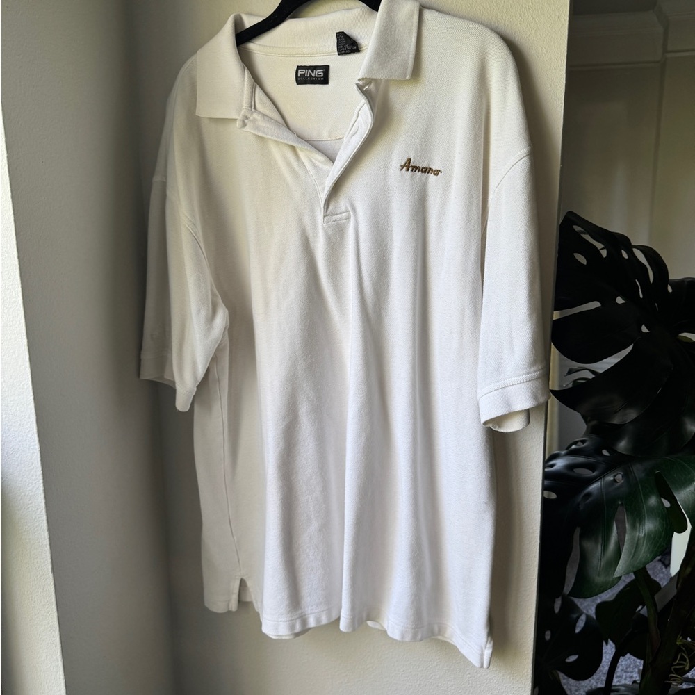 Ping White Polo Shirt for Men